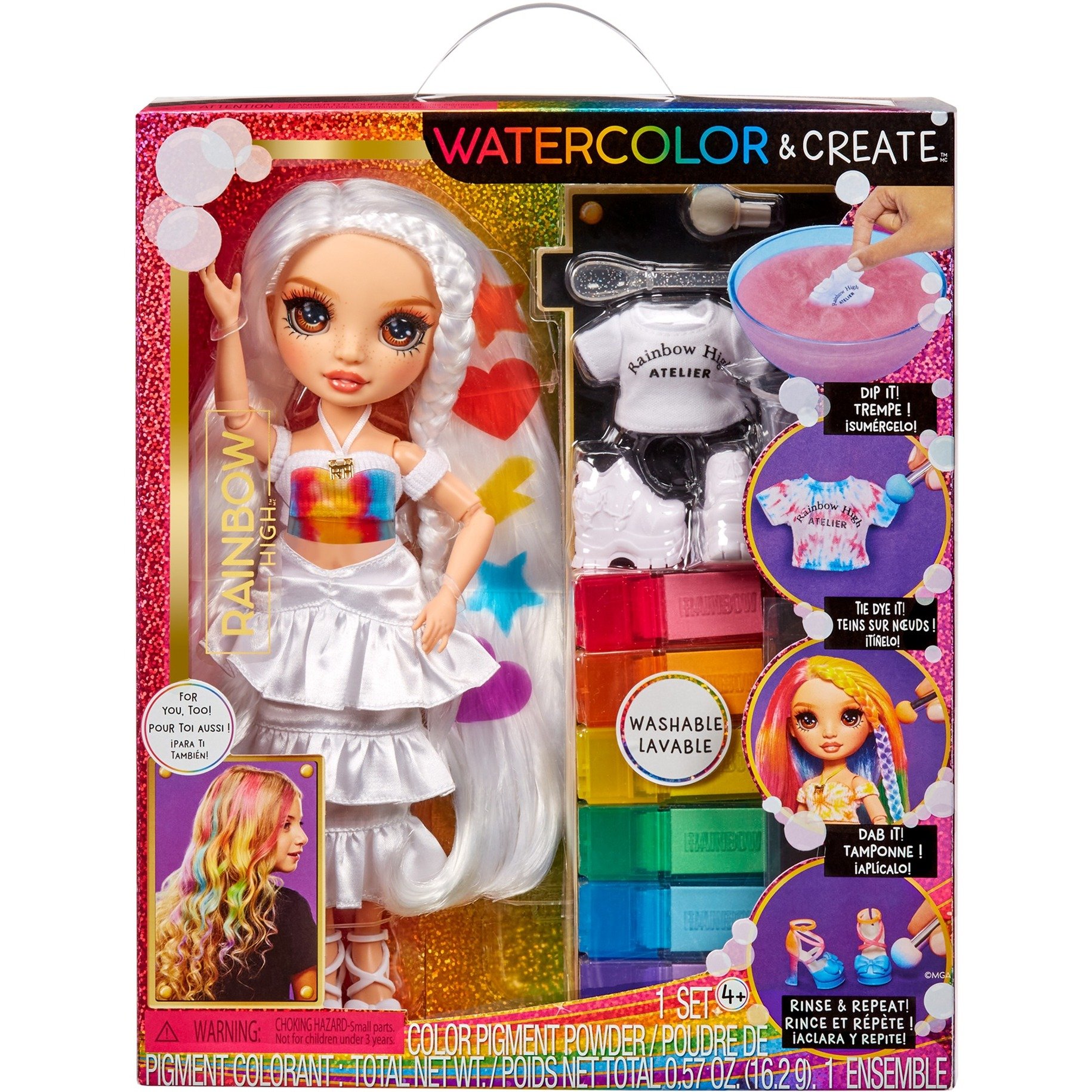 Rainbow High Watercolor & Create DIY Modepuppe - Braune Augen Rainbow High Watercolor & Create DIY Modepuppe - Braune Augen von MGA Entertainment