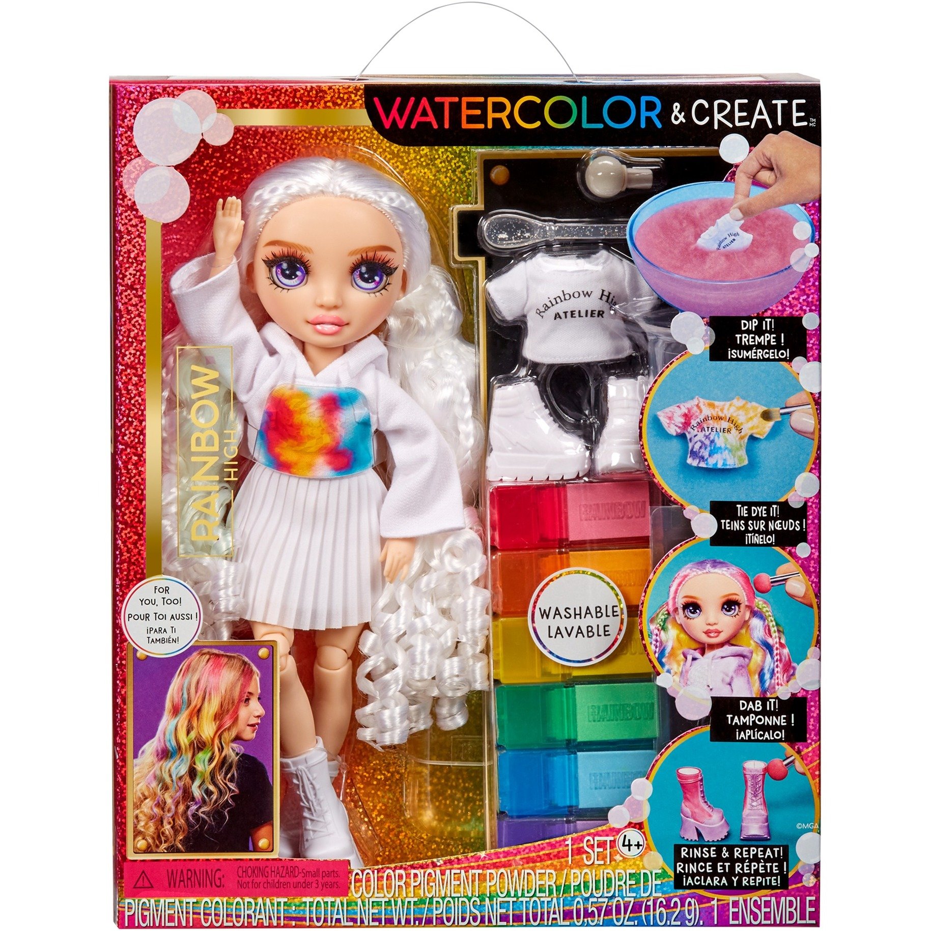 Rainbow High Watercolor & Create DIY Modepuppe - Violette Augen Rainbow High Watercolor & Create DIY Modepuppe - Violette Augen von MGA Entertainment