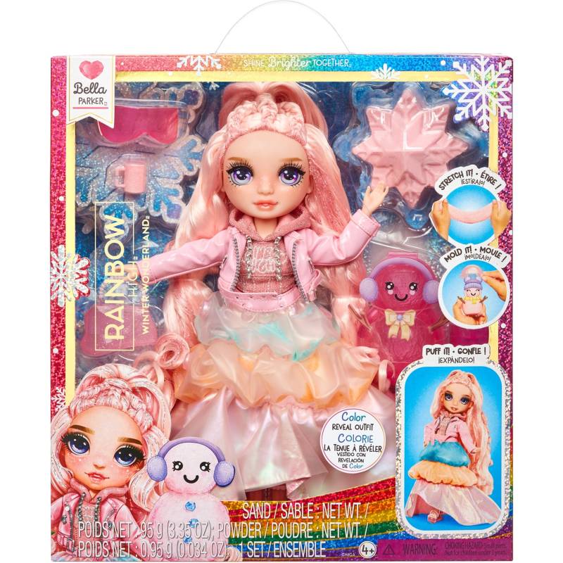 Rainbow High Winter Wonderland Doll - Bella (Pink), Puppe von MGA Entertainment