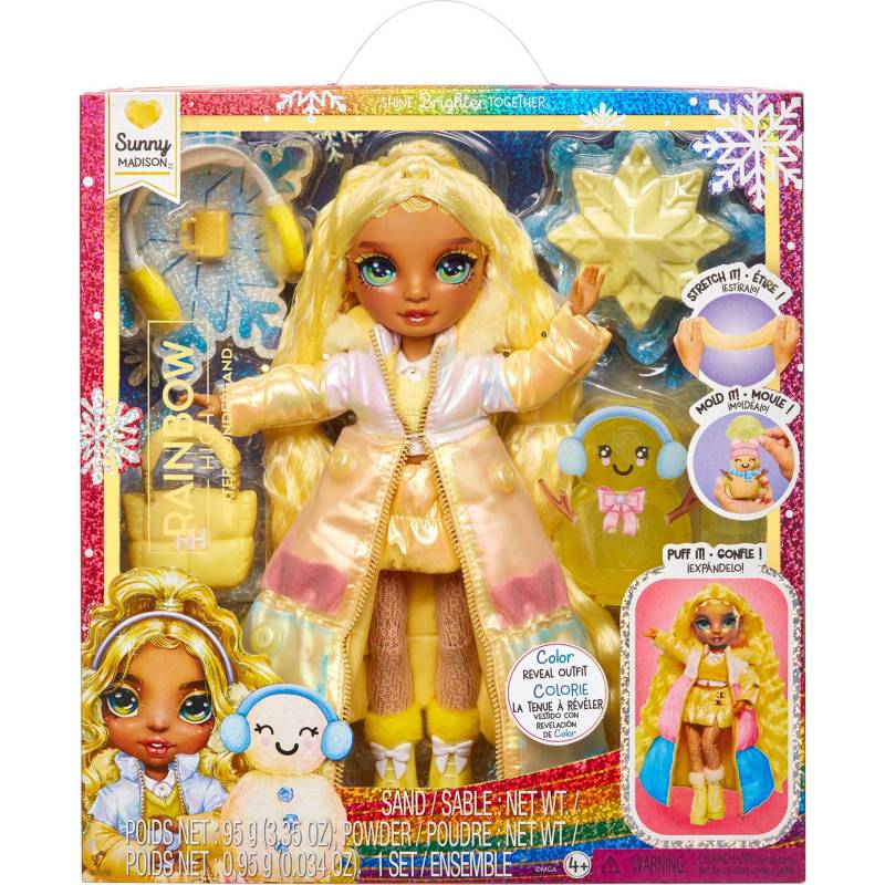 Rainbow High Winter Wonderland Doll - Sunny (Yellow), Puppe von MGA Entertainment