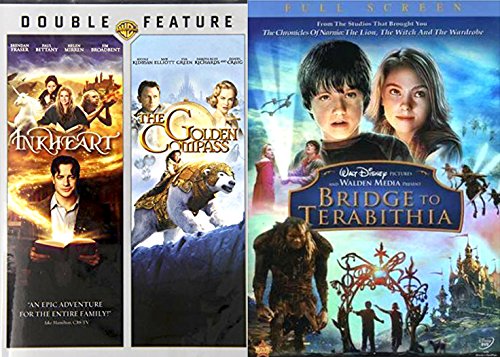 Bridge To Terabithia & Inkheart + The Golden Compass DVD Set Classic Family Fantasy Movie Bundle 4 Film Feature von MGM (Video & DVD)