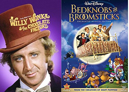 Disney Bedknobs And Broomsticks & Willy Wonka & the Chocolate Factory Musical DVD Set / Classic Family Movie Bundle Double Feature von MGM (Video & DVD)