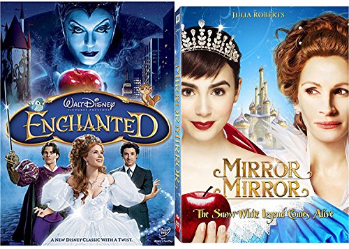 Disney's Enchanted & Mirror Mirror DVD Set Classic Family Fantasy Movie Bundle Double Feature von MGM (Video & DVD)