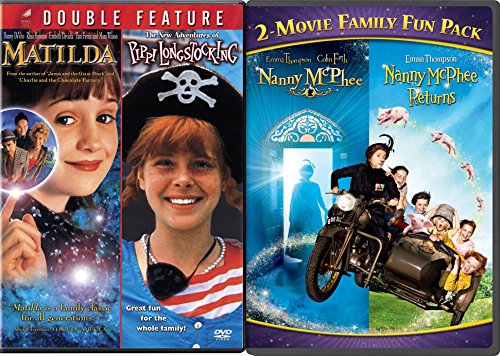 Nanny McPhee & Matilda & The New Adventures of Pippi Longstocking DVD Set Classic Family Fantasy Movie Bundle Double Feature von MGM (Video & DVD)
