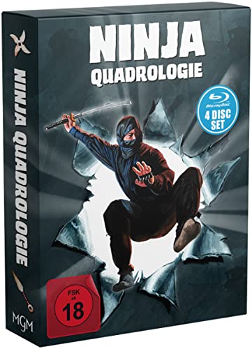 Ninja Quadrologie 1-4 Deluxe-Edition (4 Blu-ray-Digipak im Schuber+32-seitiges Booklet) von MGM / Hansesound (Soulfood)