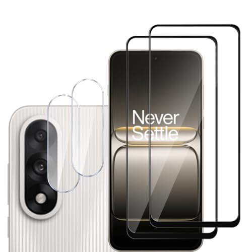 MGUEIAO [2+2 Stück kompatibel mit OnePlus Ace 5 Ultra für Displayschutzfolie & Kamera Schutzfolie Linse,HD Displayschutzfolie[9H Härte]-Schwarz von MGUEIAO