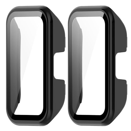 MGUEIAO [2 Stück] kompatibel mit Huawei Band 10 für Hülle,Hülle Mit Displayschutz,Hard PC Rundum Displayschutz Schutz Case für Huawei Band 10-Schwarz von MGUEIAO