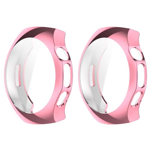 MGUEIAO [2 Stück kompatibel mit Huawei Watch 5 42mm für Hülle,Stoßabsorbierende Dünn Designte Schutzhülle,Rundum Schutzhülle HD Ultradünne Schutz Case-Rosa MGUEIAO [2 Stück kompatibel mit Huawei Watch 5 42mm für Hülle,Stoßabsorbierende Dünn Designte Schutzhülle,Rundum Schutzhülle HD Ultradünne Schutz Case-Rosa von MGUEIAO