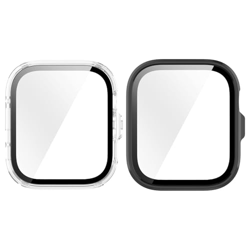 MGUEIAO [2 Stück kompatibel mit Huawei Watch Fit 4 für Hülle,Hülle Mit Displayschutz,Hard PC Rundum Displayschutz Schutz Case für Huawei Watch Fit 4-Schwarz+Transparent MGUEIAO [2 Stück kompatibel mit Huawei Watch Fit 4 für Hülle,Hülle Mit Displayschutz,Hard PC Rundum Displayschutz Schutz Case für Huawei Watch Fit 4-Schwarz+Transparent von MGUEIAO