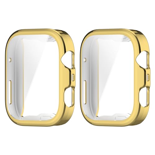 MGUEIAO [2 Stück kompatibel mit Huawei Watch Fit 4 für Hülle,Stoßabsorbierende Dünn Designte Schutzhülle,Rundum Schutzhülle HD Ultradünne Schutz Case-Gold MGUEIAO [2 Stück kompatibel mit Huawei Watch Fit 4 für Hülle,Stoßabsorbierende Dünn Designte Schutzhülle,Rundum Schutzhülle HD Ultradünne Schutz Case-Gold von MGUEIAO