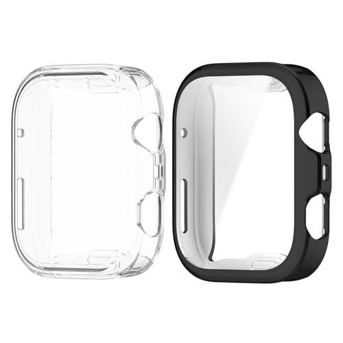 MGUEIAO [2 Stück kompatibel mit Huawei Watch Fit 4 für Hülle,Stoßabsorbierende Dünn Designte Schutzhülle,Rundum Schutzhülle HD Ultradünne Schutz Case-Schwarz+Transparent MGUEIAO [2 Stück kompatibel mit Huawei Watch Fit 4 für Hülle,Stoßabsorbierende Dünn Designte Schutzhülle,Rundum Schutzhülle HD Ultradünne Schutz Case-Schwarz+Transparent von MGUEIAO