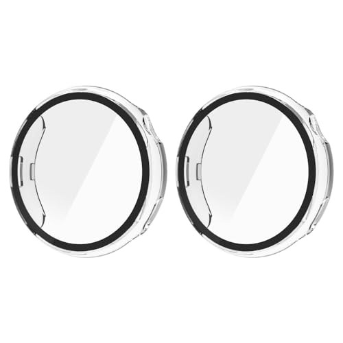 MGUEIAO [2 Stück] kompatibel mit VIVO Watch 5 für Hülle,Hülle Mit Displayschutz,Hard PC Rundum Displayschutz Schutz Case für VIVO Watch 5-Transparent von MGUEIAO