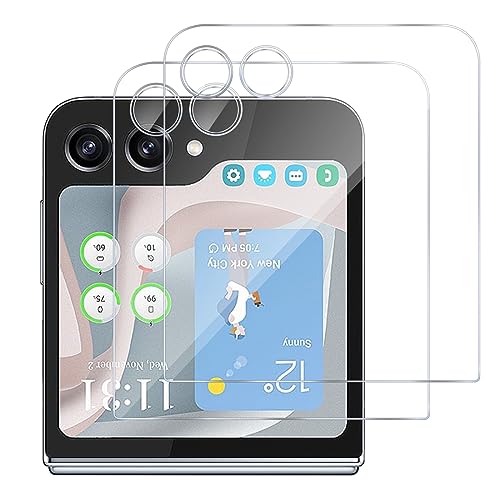 MGUEIAO [4 Stück Kamera Schutzfolie Linse kompatibel mit Samsung Galaxy Z Flip 7,Samsung Galaxy Z Flip 7 Kamera Schutzfolie Linse,9H Härte,HD Kameraschutz[Anti-Kratzer]-Transparent von MGUEIAO