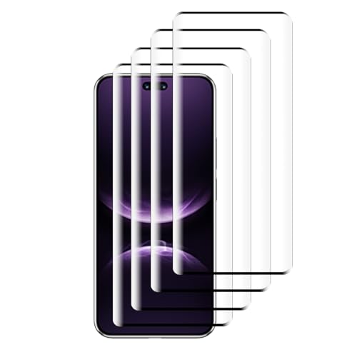 MGUEIAO [4 Stück kompatibel mit Huawei nova 14 Ultra für Gehärtetem Displayschutzfolie,Displayschutzfolie,Huawei nova 14 Ultra Schutzfolie,HD Displayschutzfolie-Schwarz von MGUEIAO