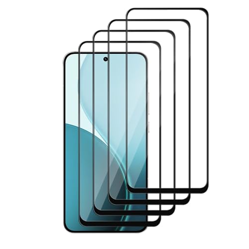 MGUEIAO [4 Stück kompatibel mit Oppo Reno 14 Pro für Gehärtetem Displayschutzfolie,Displayschutzfolie,Oppo Reno 14 Pro Schutzfolie,HD Displayschutzfolie-Schwarz von MGUEIAO