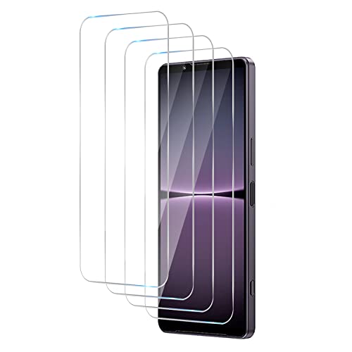 MGUEIAO [4 Stück kompatibel mit Sony Xperia 1 VII für Gehärtetem Displayschutzfolie,Displayschutzfolie,Sony Xperia 1 VII Schutzfolie,HD Displayschutzfolie-Transparent von MGUEIAO