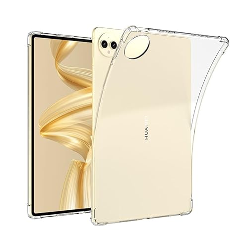 MGUEIAO Hülle Kompatibel mit Huawei MatePad Pro 12.2(2025),Silikon Weiches Leder TPU Stoßfest Leichtes Gehäuse-Transparent von MGUEIAO
