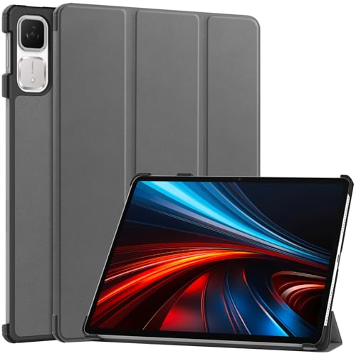 MGUEIAO Kompatibel mit Honor Tablet GT 11.5 inch für Hülle,Standfunktion Schlanke PU Leder Telefontasche mit Dreifachem Standfuß [Sturzsicher]-Grau von MGUEIAO