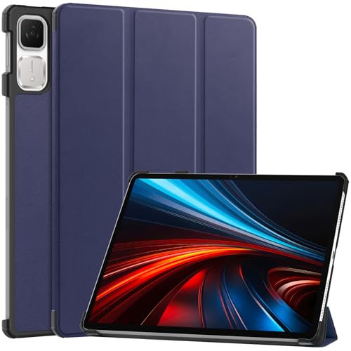MGUEIAO Kompatibel mit Honor Tablet GT 11.5 inch für Hülle,Standfunktion Schlanke PU Leder Telefontasche mit Dreifachem Standfuß [Sturzsicher]-Marineblau von MGUEIAO