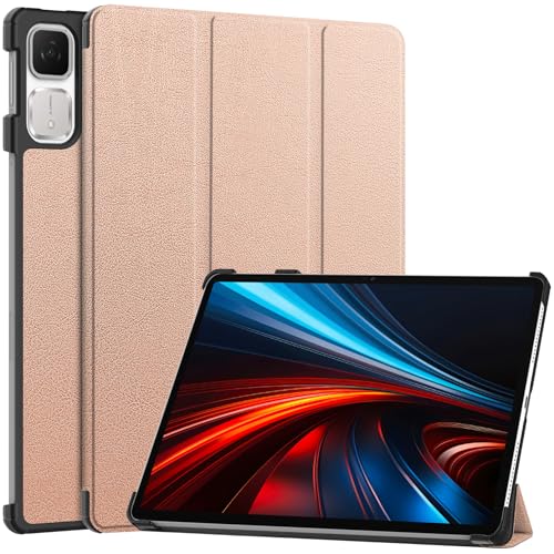 MGUEIAO Kompatibel mit Honor Tablet GT 11.5 inch für Hülle,Standfunktion Schlanke PU Leder Telefontasche mit Dreifachem Standfuß [Sturzsicher]-Rose Gold von MGUEIAO