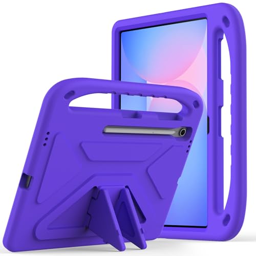 MGUEIAO Kompatibel mit Samsung Galaxy Tab S10 FE Plus für Hülle,Stoßfest Robust Kind Schutzhülle,Robuste Ganzkörper Schutzhülle für Samsung Galaxy Tab S10 FE Plus-Lila MGUEIAO Kompatibel mit Samsung Galaxy Tab S10 FE Plus für Hülle,Stoßfest Robust Kind Schutzhülle,Robuste Ganzkörper Schutzhülle für Samsung Galaxy Tab S10 FE Plus-Lila von MGUEIAO