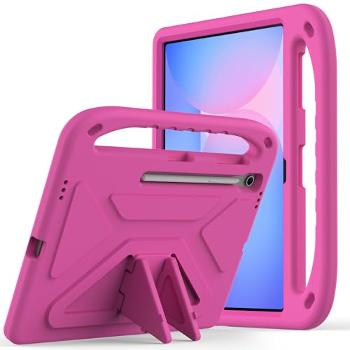 MGUEIAO Kompatibel mit Samsung Galaxy Tab S10 FE Plus für Hülle,Stoßfest Robust Kind Schutzhülle,Robuste Ganzkörper Schutzhülle für Samsung Galaxy Tab S10 FE Plus-Rose MGUEIAO Kompatibel mit Samsung Galaxy Tab S10 FE Plus für Hülle,Stoßfest Robust Kind Schutzhülle,Robuste Ganzkörper Schutzhülle für Samsung Galaxy Tab S10 FE Plus-Rose von MGUEIAO
