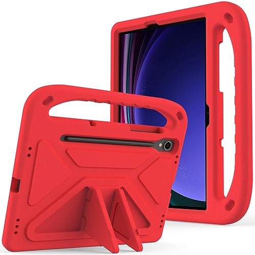 MGUEIAO Kompatibel mit Samsung Galaxy Tab S9/S9 FE/S10 FE für Hülle,Stoßfest Robust Kind Schutzhülle,Robuste Ganzkörper Schutzhülle für Samsung Galaxy Tab S9/S9 FE/S10 FE-Rot MGUEIAO Kompatibel mit Samsung Galaxy Tab S9/S9 FE/S10 FE für Hülle,Stoßfest Robust Kind Schutzhülle,Robuste Ganzkörper Schutzhülle für Samsung Galaxy Tab S9/S9 FE/S10 FE-Rot von MGUEIAO