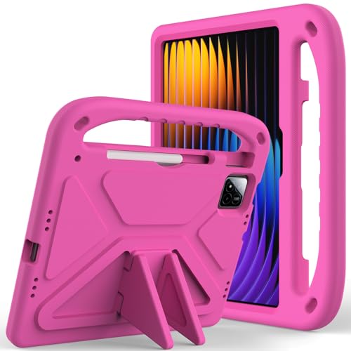 MGUEIAO Kompatibel mit Xiaomi Pad 7/7 Pro für Hülle,Stoßfest Robust Kind Schutzhülle,Robuste Ganzkörper Schutzhülle für Xiaomi Pad 7/7 Pro-Rose MGUEIAO Kompatibel mit Xiaomi Pad 7/7 Pro für Hülle,Stoßfest Robust Kind Schutzhülle,Robuste Ganzkörper Schutzhülle für Xiaomi Pad 7/7 Pro-Rose von MGUEIAO