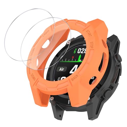 MGUEIAO kompatibel mit Garmin Descent G2 für Hülle,Stoßabsorbierende Dünn Designte Schutzhülle,Anti -Kollision Schutzhülle mit 2 Bildschirmschutz-Orange MGUEIAO kompatibel mit Garmin Descent G2 für Hülle,Stoßabsorbierende Dünn Designte Schutzhülle,Anti -Kollision Schutzhülle mit 2 Bildschirmschutz-Orange von MGUEIAO