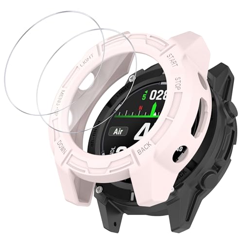 MGUEIAO kompatibel mit Garmin Descent G2 für Hülle,Stoßabsorbierende Dünn Designte Schutzhülle,Anti -Kollision Schutzhülle mit 2 Bildschirmschutz-Rosa MGUEIAO kompatibel mit Garmin Descent G2 für Hülle,Stoßabsorbierende Dünn Designte Schutzhülle,Anti -Kollision Schutzhülle mit 2 Bildschirmschutz-Rosa von MGUEIAO