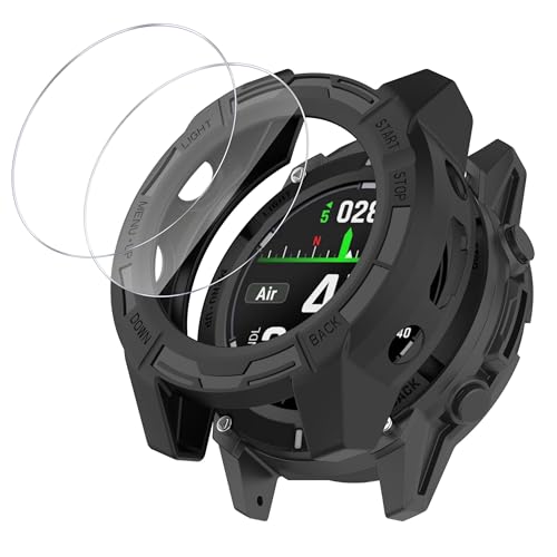 MGUEIAO kompatibel mit Garmin Descent G2 für Hülle,Stoßabsorbierende Dünn Designte Schutzhülle,Anti -Kollision Schutzhülle mit 2 Bildschirmschutz-Schwarz MGUEIAO kompatibel mit Garmin Descent G2 für Hülle,Stoßabsorbierende Dünn Designte Schutzhülle,Anti -Kollision Schutzhülle mit 2 Bildschirmschutz-Schwarz von MGUEIAO