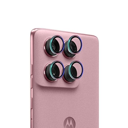 MGUEIAO kompatibel mit Motorola Edge 60 Ultra für Metall Objektiv Schutzabdeckung für Kamera Schutzfolie,Motorola Edge 60 Ultra Metall Objektiv Schutzabdeckung,Kratzschutzfolie-Dazzle von MGUEIAO