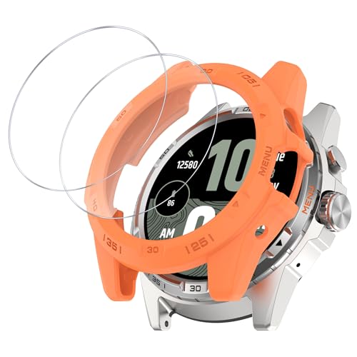 MGUEIAO kompatibel mit Tic Watch Atlas für Hülle,Stoßabsorbierende Dünn Designte Schutzhülle,Anti -Kollision Schutzhülle mit 2 Bildschirmschutz-Orange MGUEIAO kompatibel mit Tic Watch Atlas für Hülle,Stoßabsorbierende Dünn Designte Schutzhülle,Anti -Kollision Schutzhülle mit 2 Bildschirmschutz-Orange von MGUEIAO