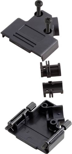 MH Connectors MHD45PPK-09-BK-K 6560-0107-11 D-SUB Gehäuse Polzahl (num): 9 Kunststoff 45° Schwarz von MH CONNECTORS