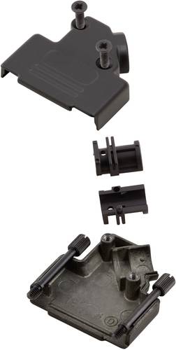 MH Connectors MHD45ZK-15-BK-K 6560-0116-12 D-SUB Gehäuse Polzahl (num): 15 Metall 45° Schwarz von MH CONNECTORS