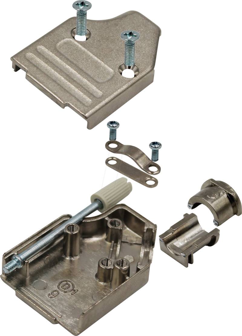 MHDM35-15-K - D-Sub Kappe, 15-polig, gewinkelt, silber von MH CONNECTORS