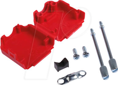 MHDPPK9-R-K - D-Sub Kappe, 9-polig, gerade, rot von MH CONNECTORS