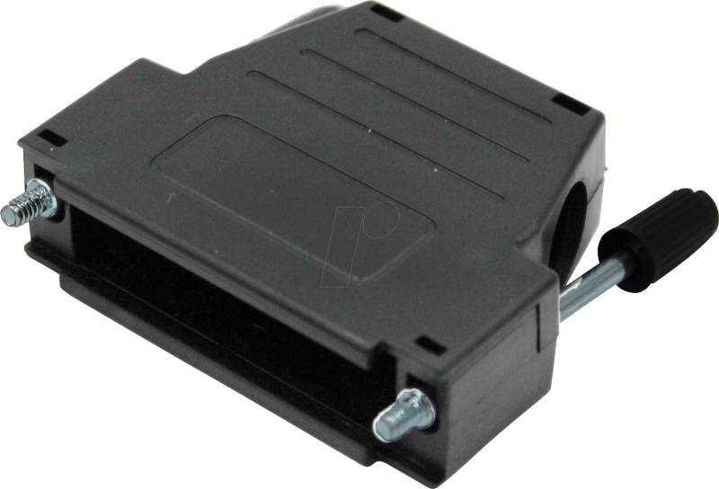 MHDSSK-P-25-L-K - D-Sub Kappe, 25-polig, gewinkelt/gerade, schwarz von MH CONNECTORS