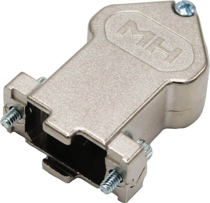 MHDU45ZK9-K - D-Sub Kappe, 9-polig, gewinkelt, silber von MH CONNECTORS