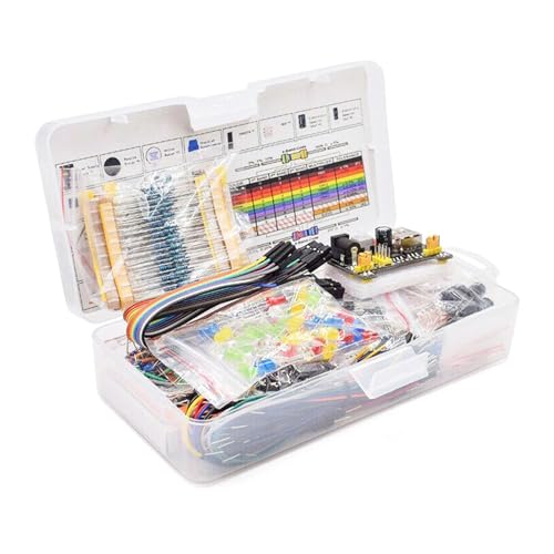 MHADBKH Elektronik Electronic Starter Komplette Projektset 830 Loch Breadboard Für Leiterplatten Für Neue Lernende MHADBKH Elektronik Electronic Starter Komplette Projektset 830 Loch Breadboard Für Leiterplatten Für Neue Lernende von MHADBKH