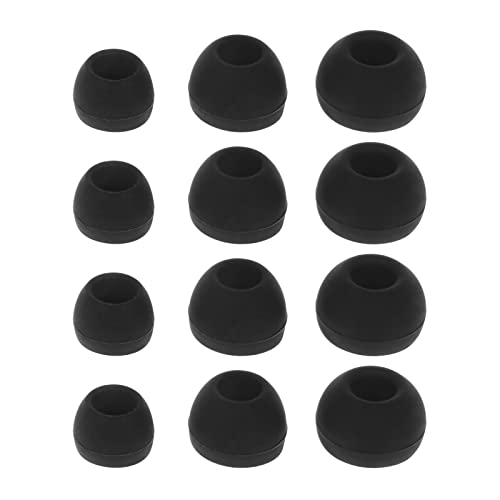 MHADBKH Ersatz-Ohrstöpsel aus weichem Silikon für In-Ear-Kopfhörer (Innenloch 4,5 mm Kopfhörer), 12 Stück von MHADBKH