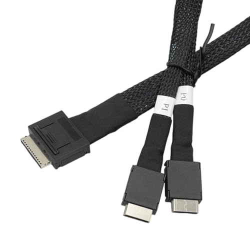 MHADBKH Hochgeschwindiger SFF8611 8i Bis SFF8611 4IX2 Datenkabel Für Serverzuverlässigkeitsdatenübertragungsanwendungen Kabel 50 Cm/19.7in von MHADBKH