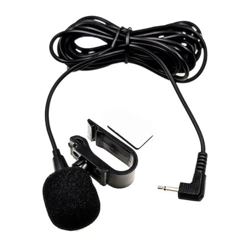 MHADBKH Kfz-Mikrofon, 2,5 mm/3,5 mm, Clip-Stecker, Mikrofon, Stereo, externes Mikrofon für Autoradio, lang MHADBKH Kfz-Mikrofon, 2,5 mm/3,5 mm, Clip-Stecker, Mikrofon, Stereo, externes Mikrofon für Autoradio, lang von MHADBKH