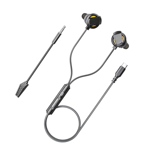 MHADBKH RX5 Corded Gaming Ohrhörer Esports Ohrhörer 10-mm Treibereinheit Komfortable Silikon Ohrhöhe Für Spielspiele von MHADBKH