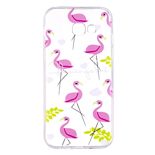 MHHQ Samsung Galaxy A3 2017 Hülle, Samsung Galaxy A3 (2017) Silikonhülle Hülle Schutzhülle TPU Silikon Handyhülle Cover Case für Samsung Galaxy A3 2017 A320 4.7"-Red Bird von MHHQ