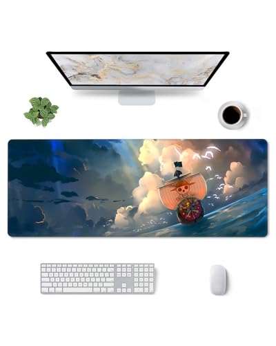 Mauspad kompatibel mit Piratenschiff, rutschfeste Gummiunterseite, Gaming-Mauspad für Computer, 30 x 80,5 cm, langes Mauspad für Zuhause und Büro von MHIWU