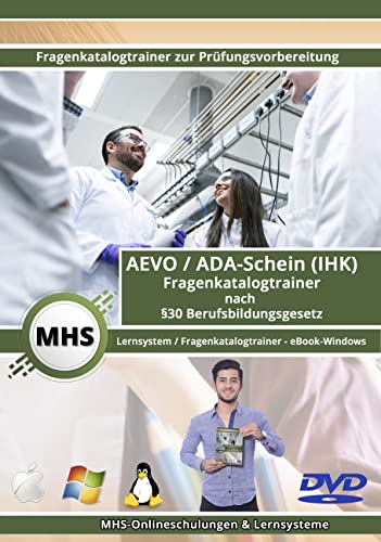 AEVO / ADA-Schein (IHK) Fragenkatalog - eBook-Windows-DVD mit ca. 1200 Lern- & Prüfungsfragen von MHS