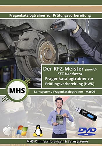 KFZ-Meister Pro - Fragenkatalogtrainer zur Prüfungsvorbereitung - KFZ-Handwerk - MacOS-DVD von MHS