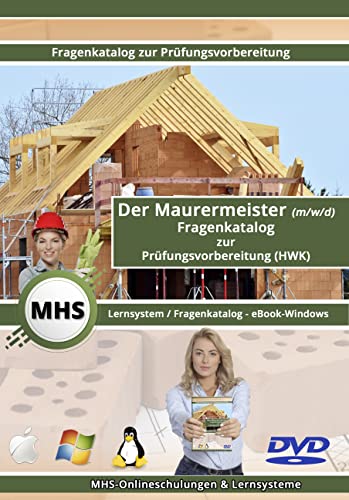 Maurermeister - Fragenkatalog - ExpertKit-Version mit allen Handlungs- & Lernfeldern - eBook für Windows auf DVD von MHS