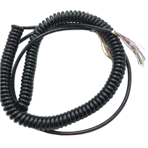 Feder Spirale 12-adriges Federspiralkabel, dehnbar, 3 bis 4 Meter, CNC-Hand-Encoder, manueller Generator, Spiralkabel Einziehbar Spule von MIAOSHE